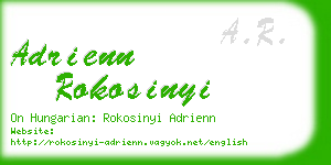 adrienn rokosinyi business card